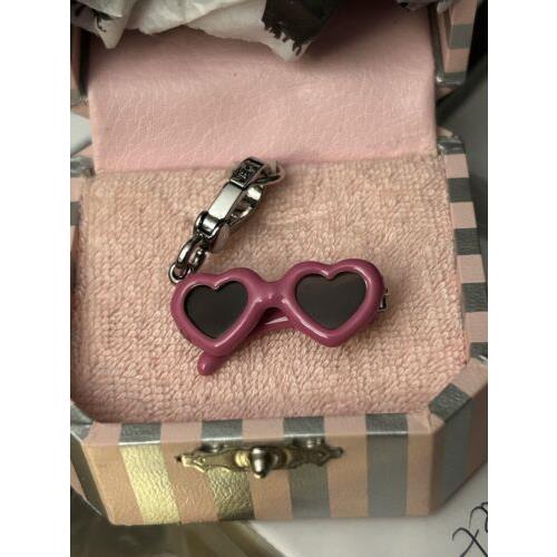 Juicy Couture Heart Sunglasses Charm For Bracelet or Bag. Box 21