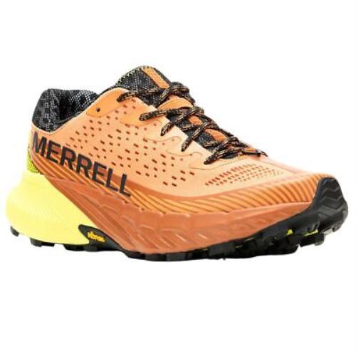 Merrell Agility Peak 5 Men`s Trail Running Shoes Melon/hi Viz M9