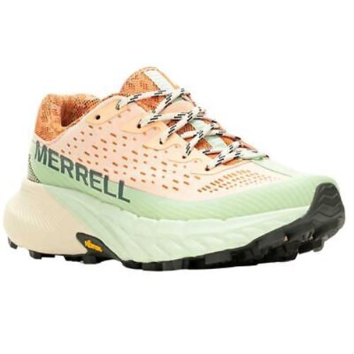 Merrell Agility Peak 5 Women`s Trail Running Shoes Peach/spray W7.5