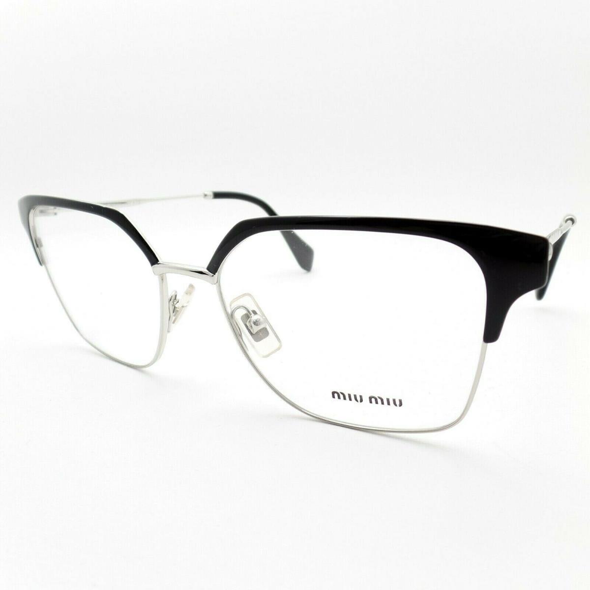 Miu Miu Vmu 52O 1AB-1O1 Black Silver Frame