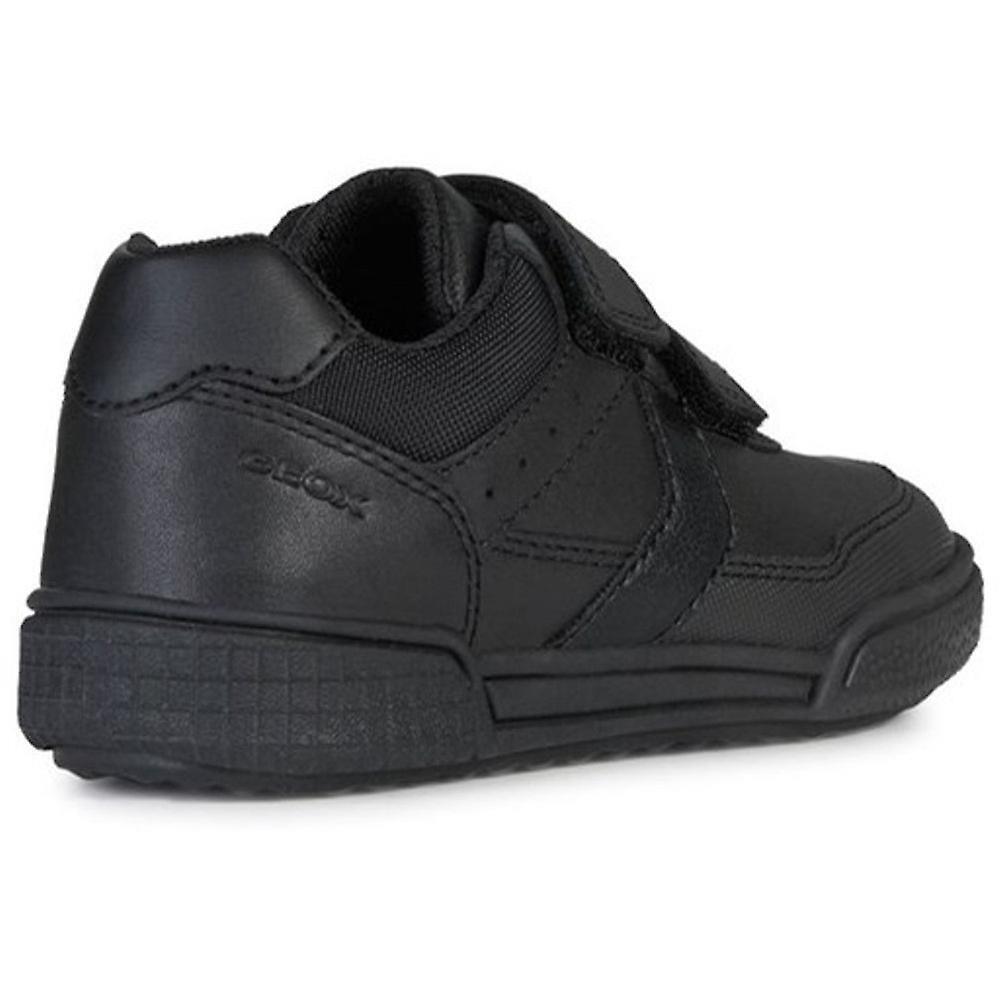 Geox Boys Poseido Resistant Breathable Black Leather School Shoes j02bca043me