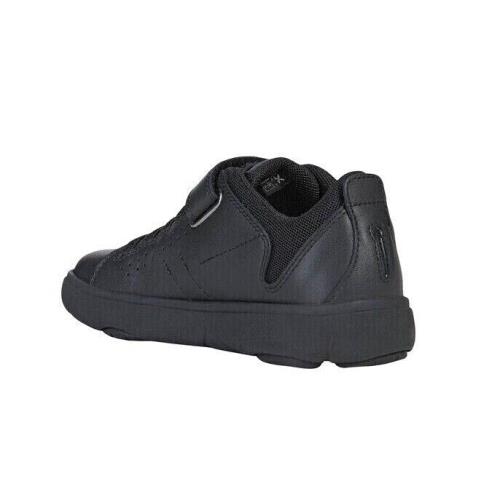 Geox Nebcup Junior Boys Black Leather School Casual Shoes J02AZB04314C9999