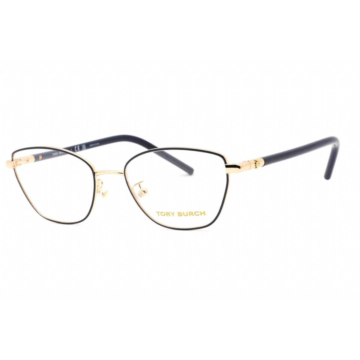 Tory Burch 0TY1074 3311 Eyeglasses Shiny Gold Navy Frame 52 Mm