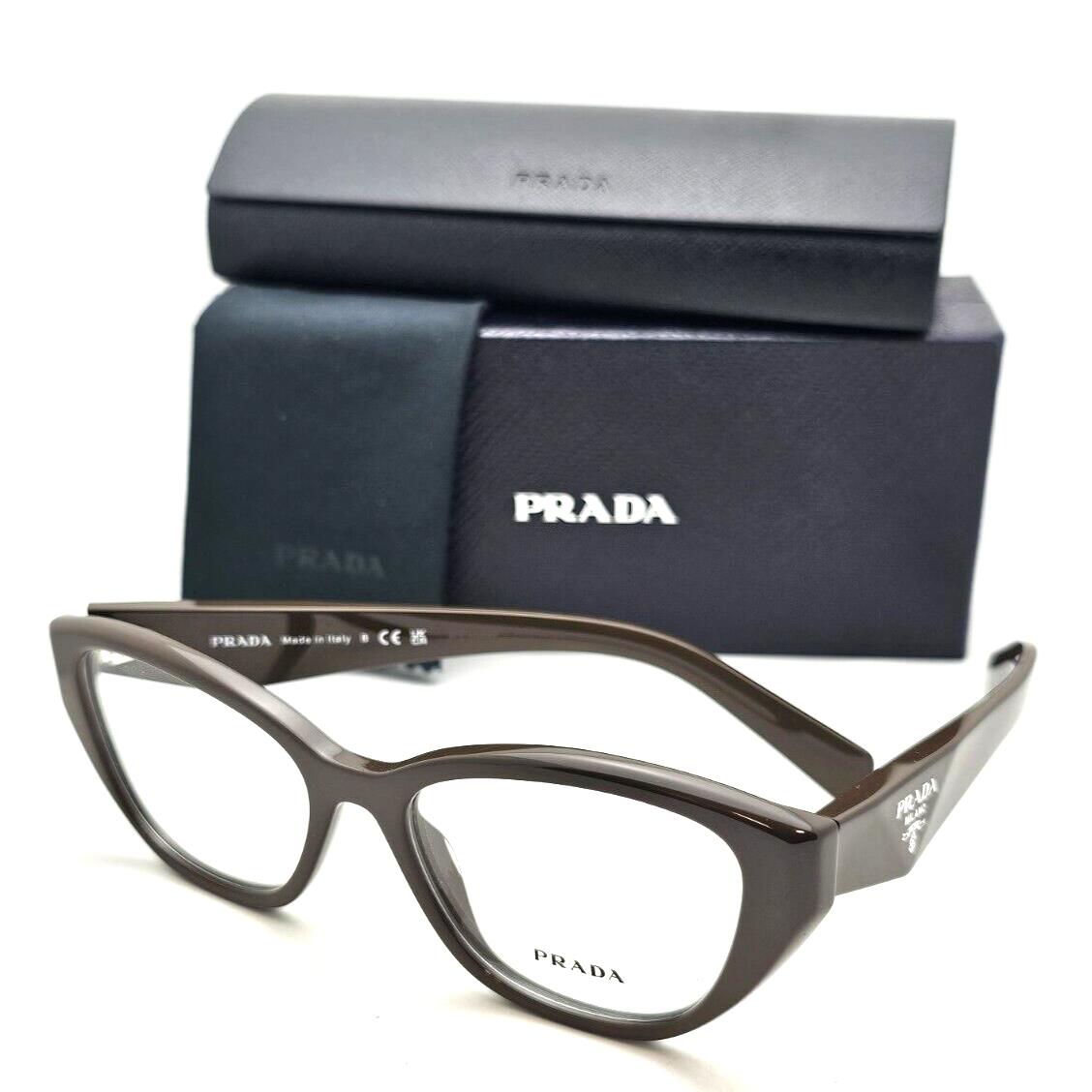 Prada Cat-eye Eyeglasses Vpr 21Z 15L-1O1 53-17 145 Loden Dark Green Frames