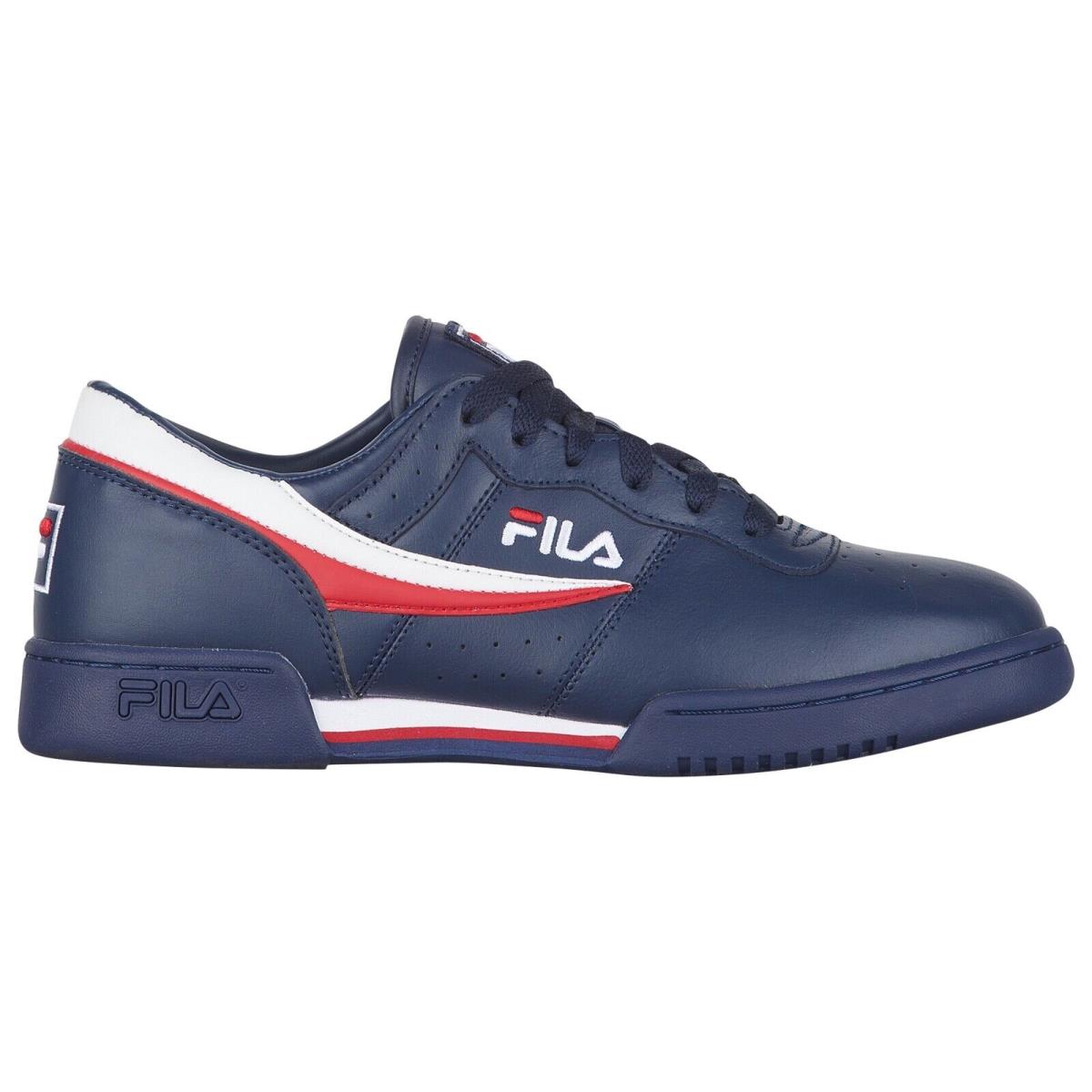 Fila Original Fitness Men`s Fitness `navy` Style 11F16LT-460 Old School Kicks - Navy/White/Red