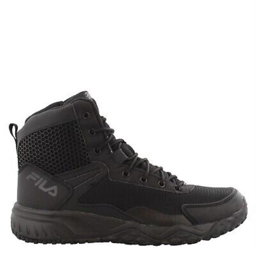 Men`s Fila Chastizer Boot 1LM00116-001 Black Leather Mesh Synthetic