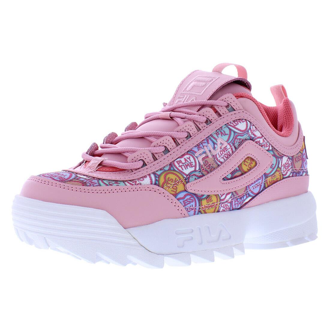 Fila Disruptor II Valentine`s Day Womens Shoes - Main: Pink