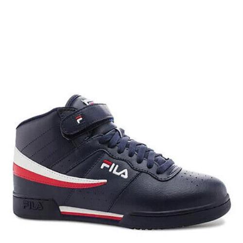 Fila Mens F-13V Lea/syn Casual Sneakers 1VF059LX-460 Fnavy/wht/fred Size 10