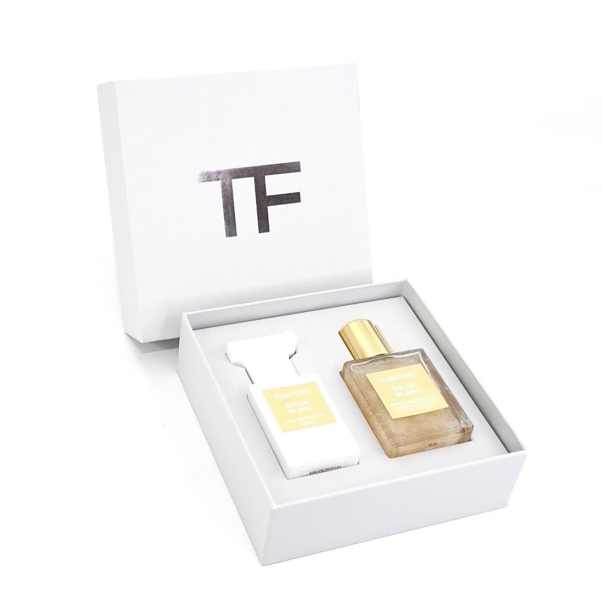 Tom Ford Private Blend Soleil Blanc 2pc Set - Parfum Shimmering Body Oil