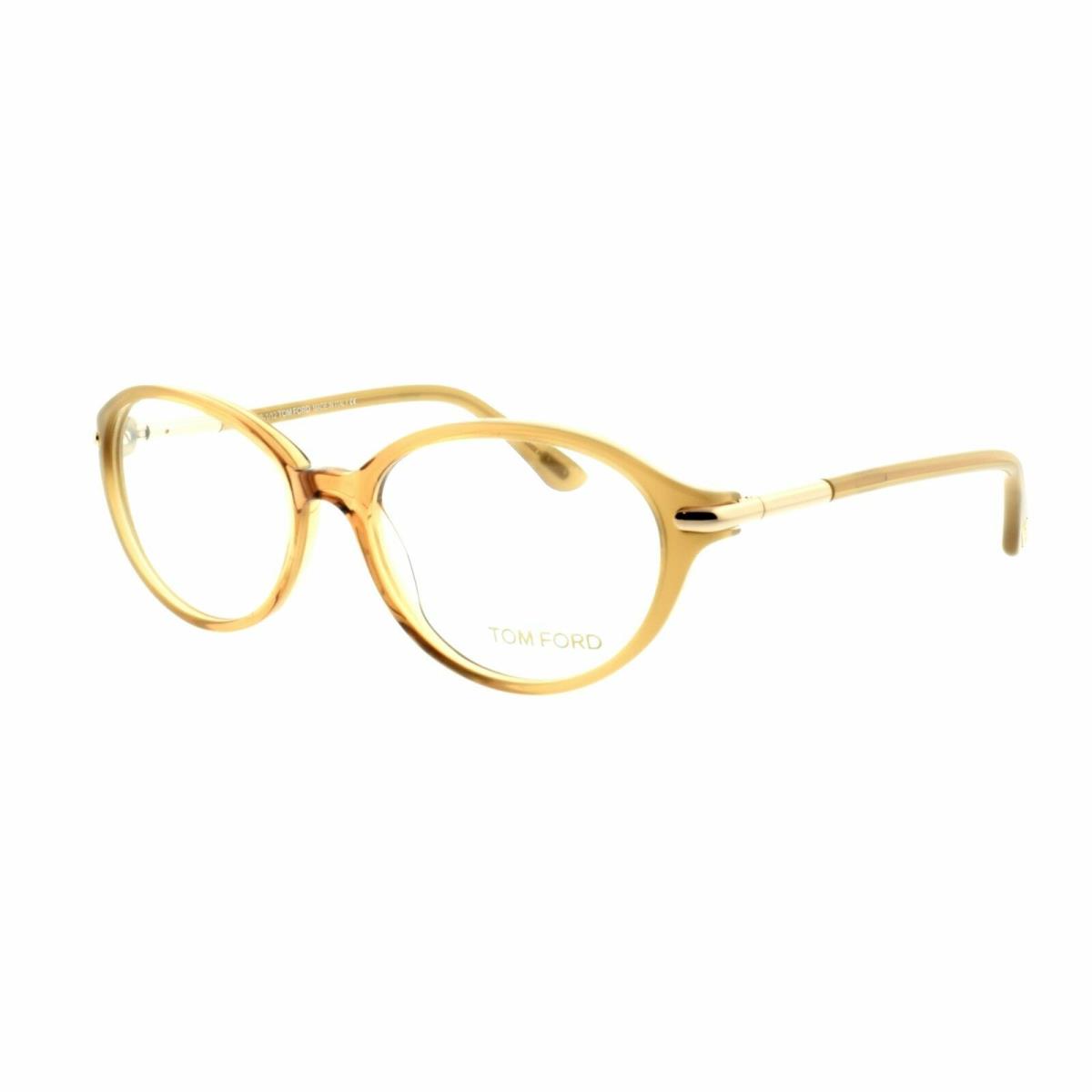 Tom Ford FT5249 045 Full Rim Semi Brown Round Unisex Optical Frames Eyeglasses