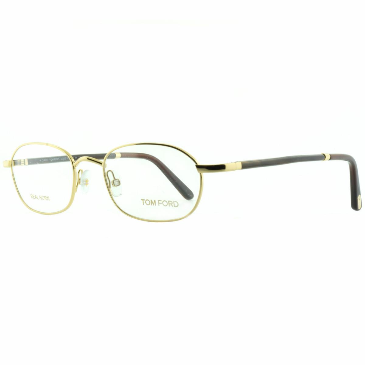 Tom Ford FT5218 028 Gold / Brown Oval Optical Frames Eyeglasses