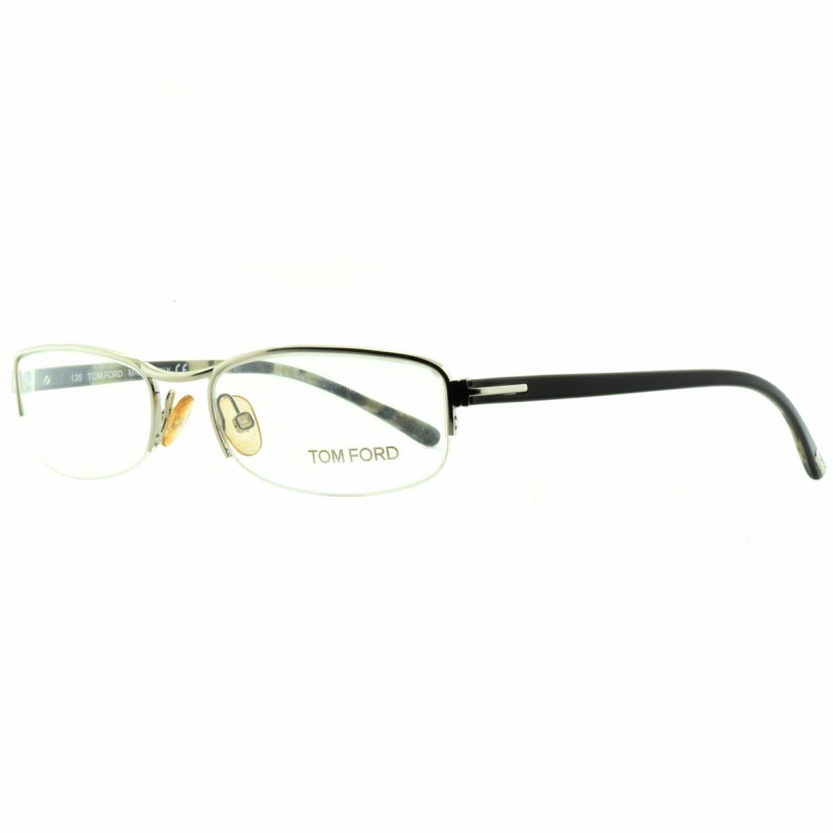 Tom Ford FT5023 753 Silver / Black Rectangular Optical Frames Eyeglasses