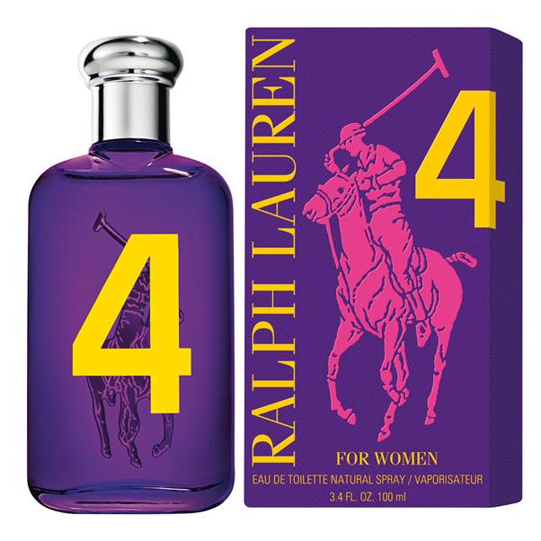 Women Ralph Lauren Polo Big Pony 4 Purple 3.4 OZ Edt Spray 100 ML
