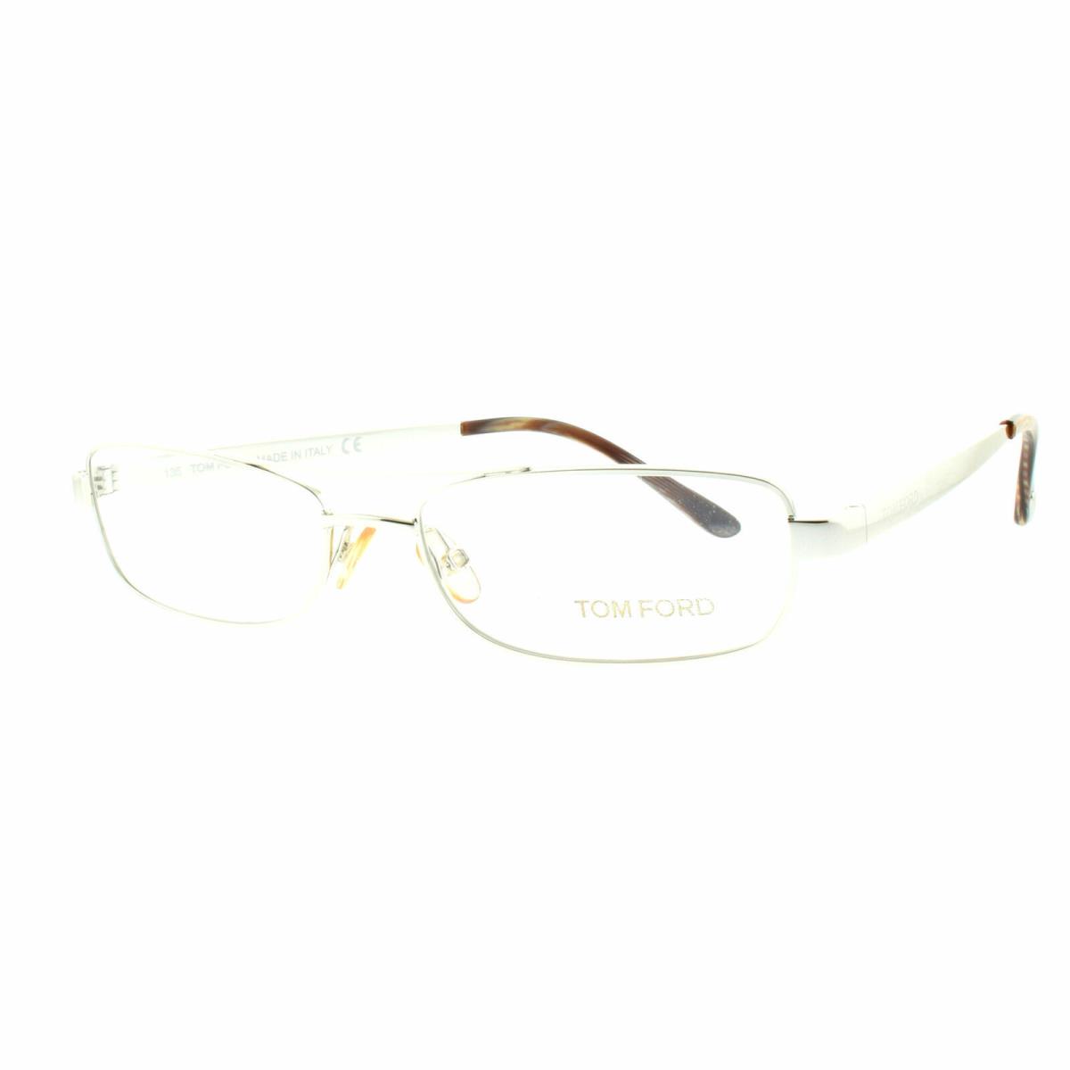 Tom Ford FT5025 753 Silver Rectangular Optical Frames Eyeglasses