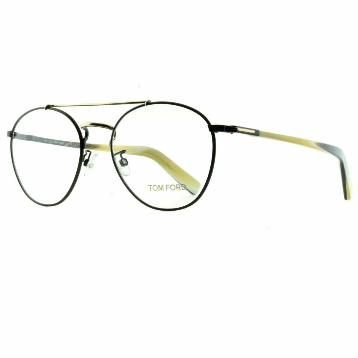 Tom Ford FT5336/V 005 Round Black Horn Optical Frames Eyeglasses