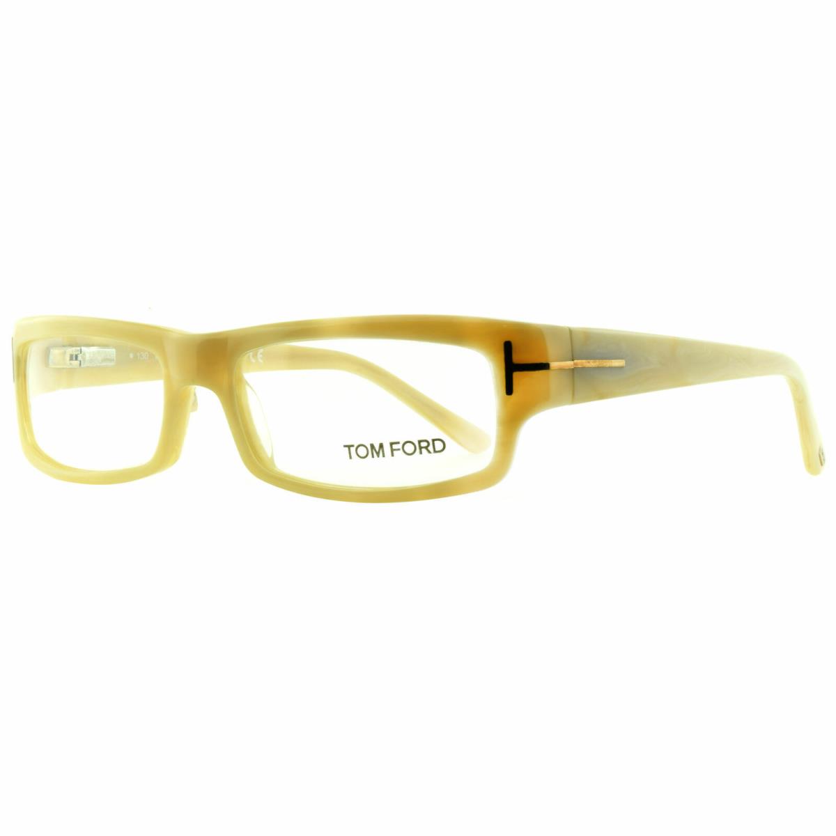 Tom Ford FT5137 025 Ivory / Beige Rectangular Optical Frames Eyeglasses