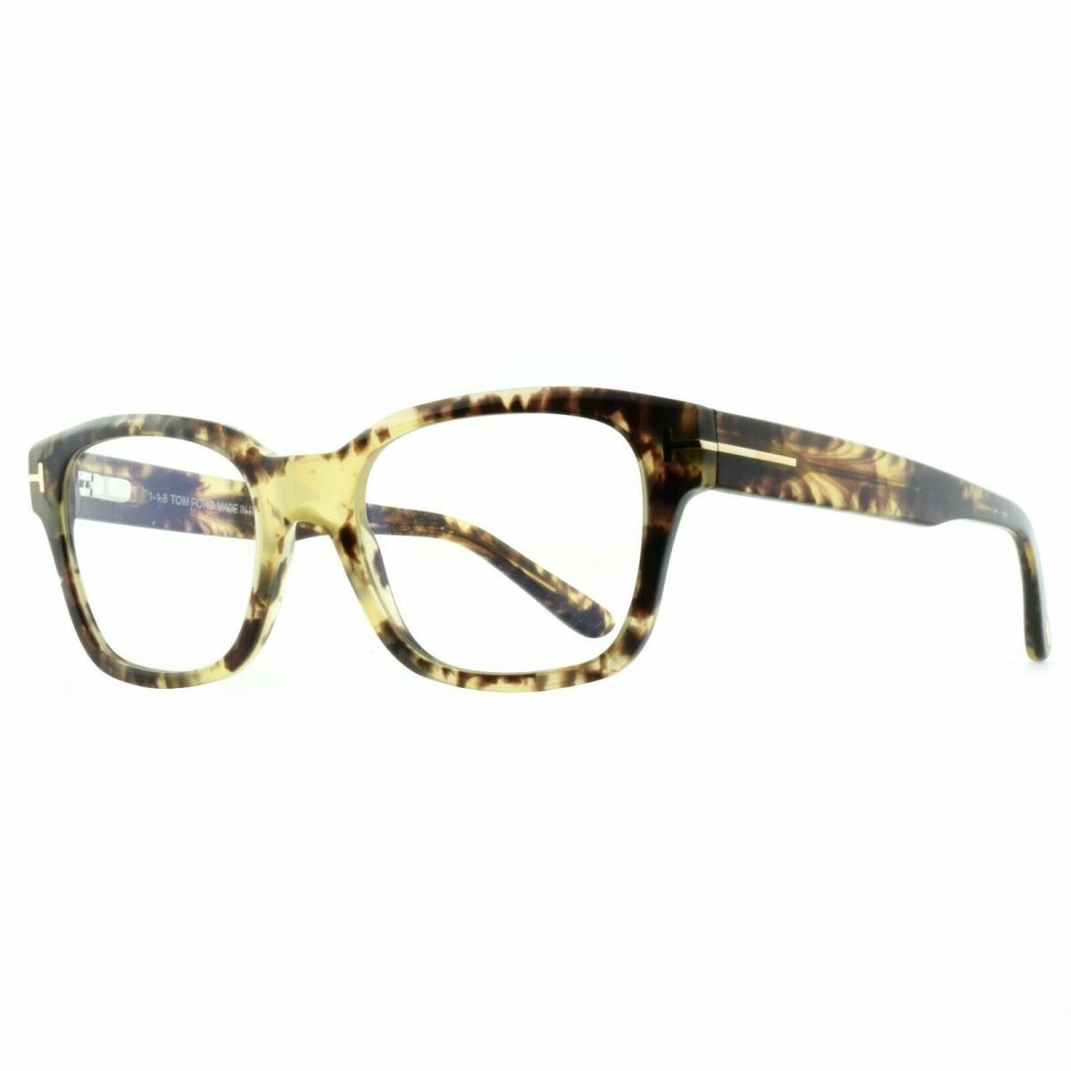 Tom Ford FT5535-B/V 056 Light Havana Rectangular Optical Frames Eyeglasses