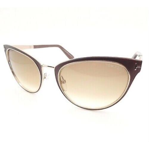 Tom Ford TF Nina 373 48F Brown Sunglasses