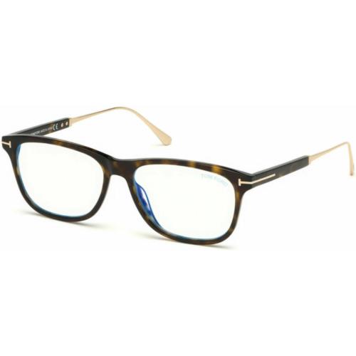 Tom Ford FT 5589-B 052 Eyewear Optical Frame Havana / Gold Oval Titanium