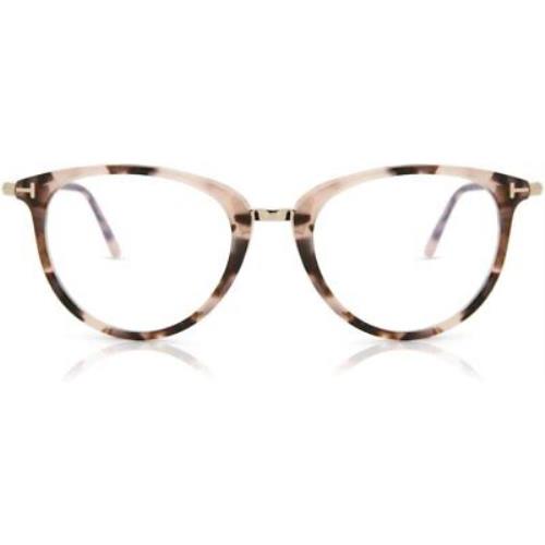 Eyeglasses Tom Ford FT 5640 -B 055 Shiny Pink Vintage Havana W. Rose Gold Temple