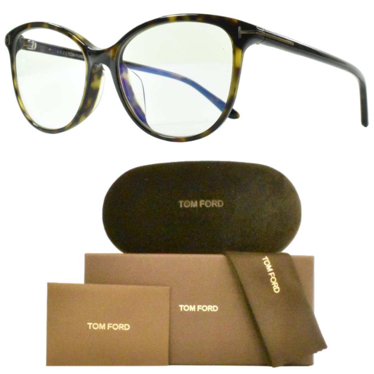 Tom Ford FT5576-F-B/0 052 Square Full Rim Womens Dark Tortoise Optical Frames