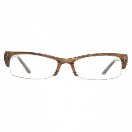 Tom Ford FT5122 045 Eyewear Optical Frame Striped Brown Rectangular