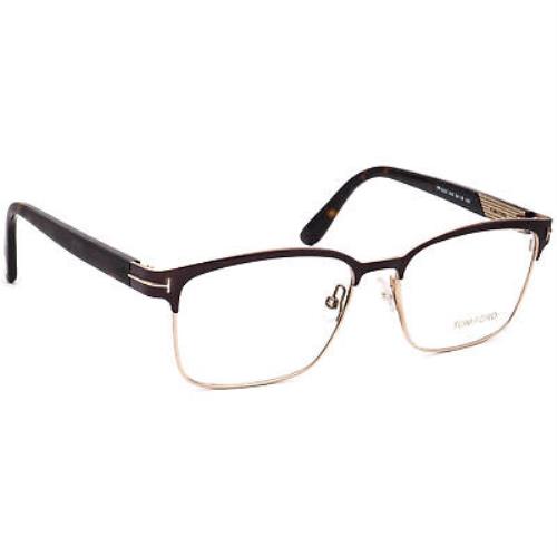 Tom Ford Eyeglasses TF 5323 048 Matte Brown/bronze Square Frame Italy 54 16 140