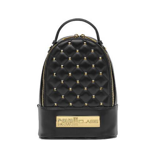 Cavalli Class Caprera Black Small Fashion Backpack