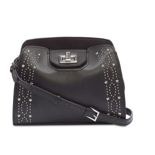 Calvin Klein Clementine Studded Crossbody Black Silver