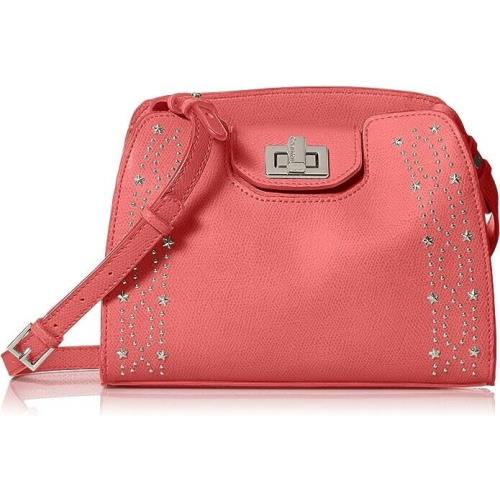 Calvin Klein Clementine Mercury Leather Celestial Stud Embellished Crossbody$198