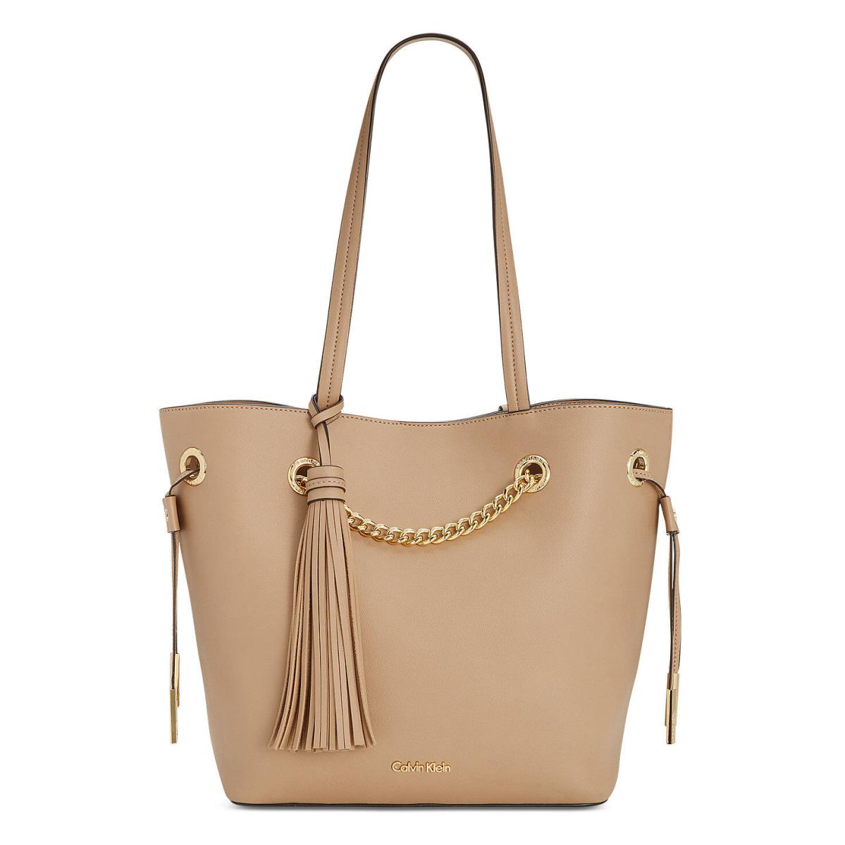 Calvin Klein Unlined Tassel Tote