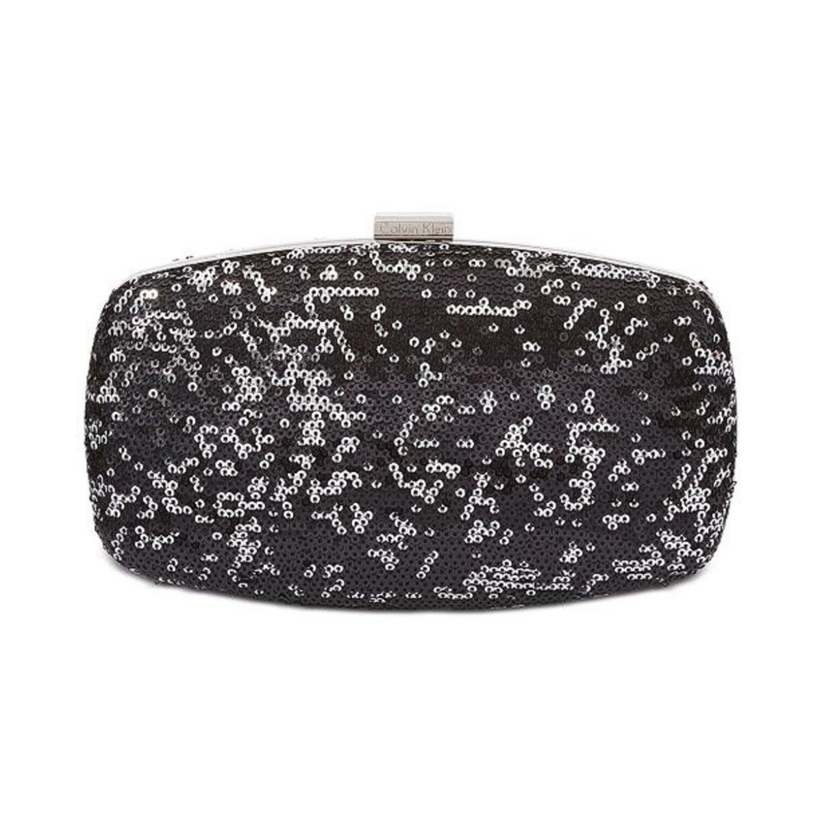 Calvin Klein Evening Sequin Clutch IN Black