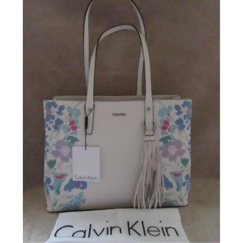 Calvin Klein H8AA47ZJ L-kitote Printed Floral East / West Tote Handbag Purse