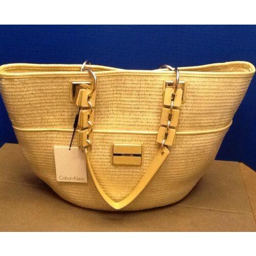 Calvin Klein Sliver/gold Natural Handbag