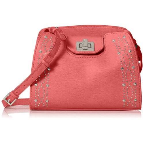 Calvin Klein Clementine Mercury Leather Celestial Stud Embellished Crossbody