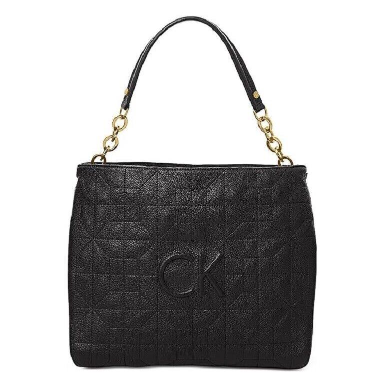 Calvin Klein Women`s Hera Quilted Large Hobo Black