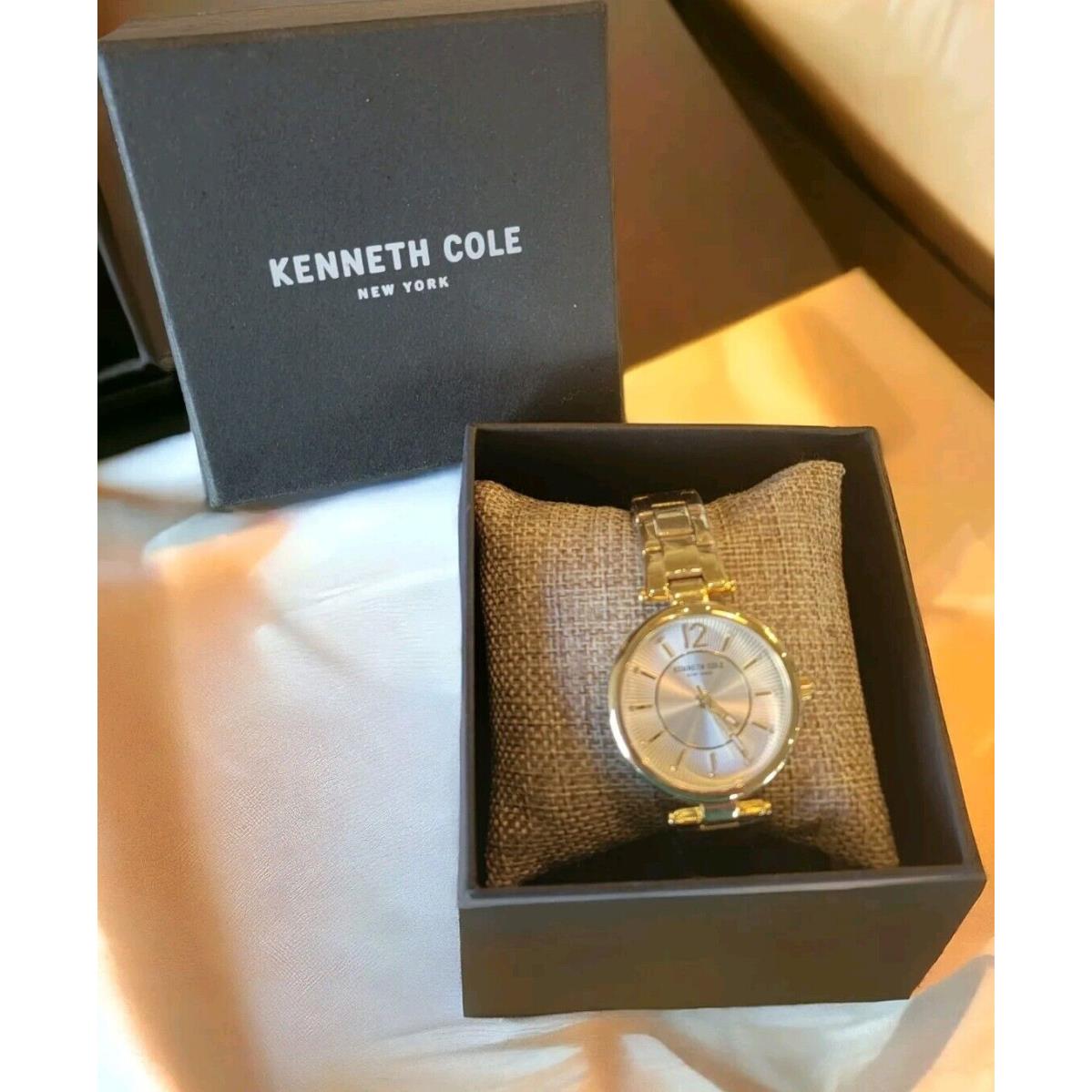 Kenneth Cole York Watch Gold Wristwatch Stainless Steel KC50324005 Read