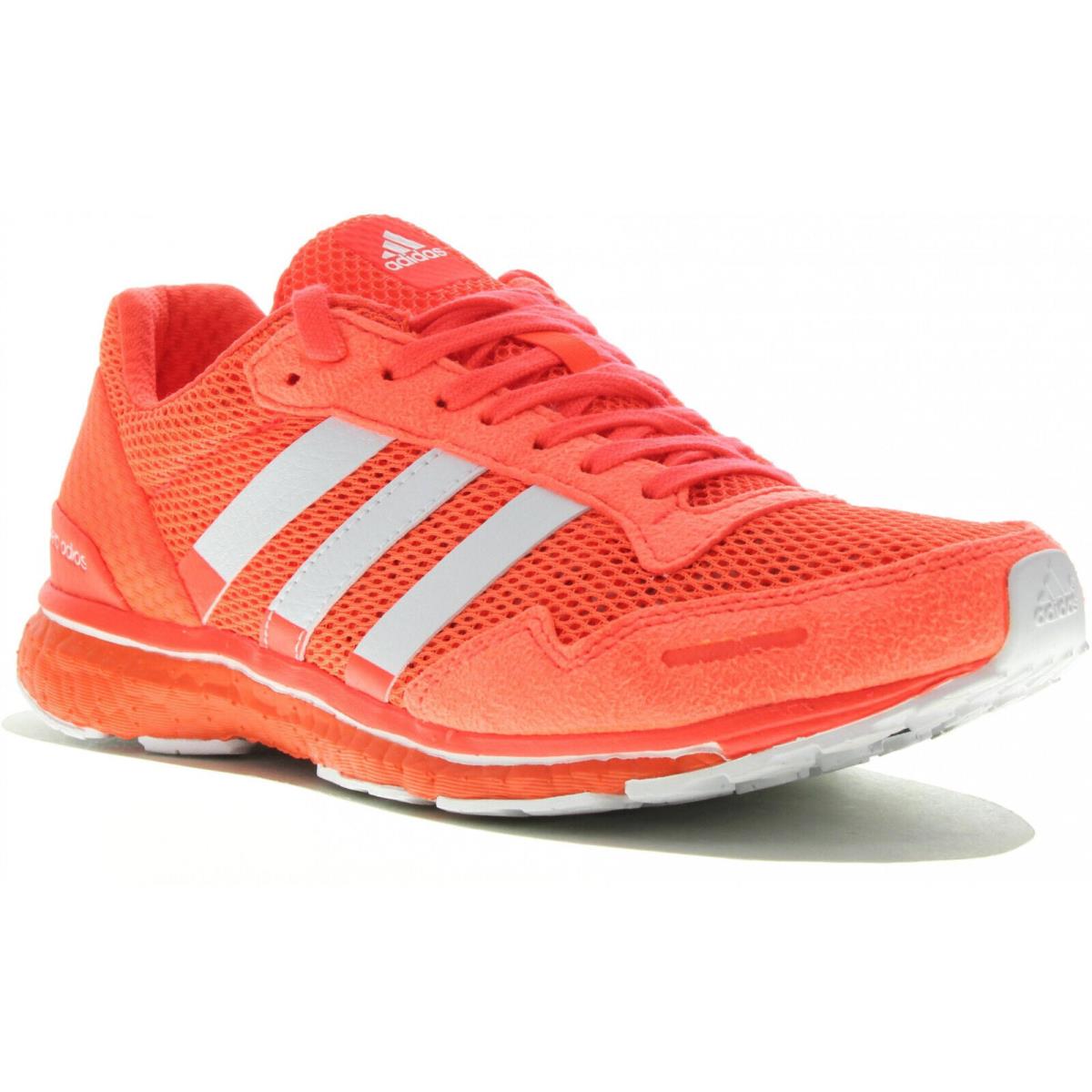 Adidas Adizero Adios 3 m Men`s Size 12 D Solar Red/white BB4903