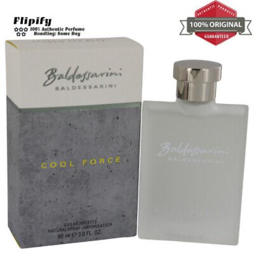 Baldessarini Cool Force Cologne 3 oz Edt Spray For Men by Hugo Boss