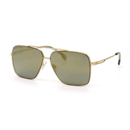 Hugo Boss Boss 1325/S 0J5G UE Sunglasses Gold Frame Ivory Multilaye Lenses 62 Mm - Frame: Gold, Lens: Ivory