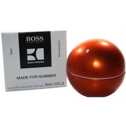 Boss In Motion Made For Summer 3.0 oz Edt Spray For Men In Tester Box