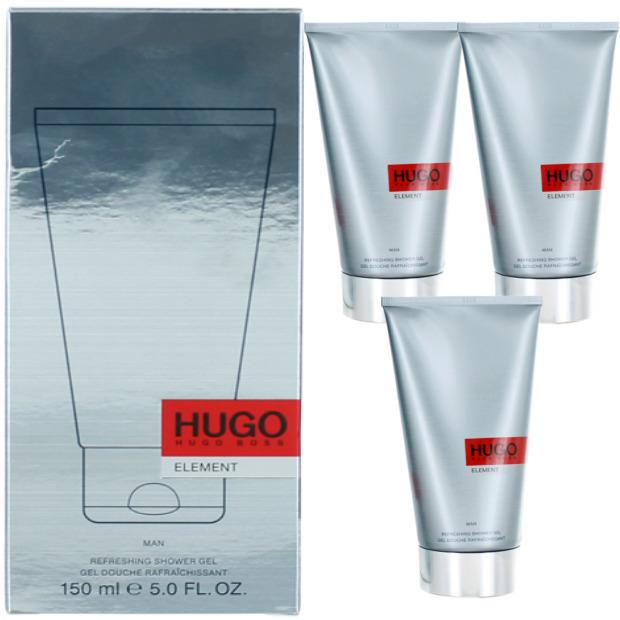 Element By Hugo Boss For Men Combo Pack: Refreshing Shower Gel 15oz 3x5oz