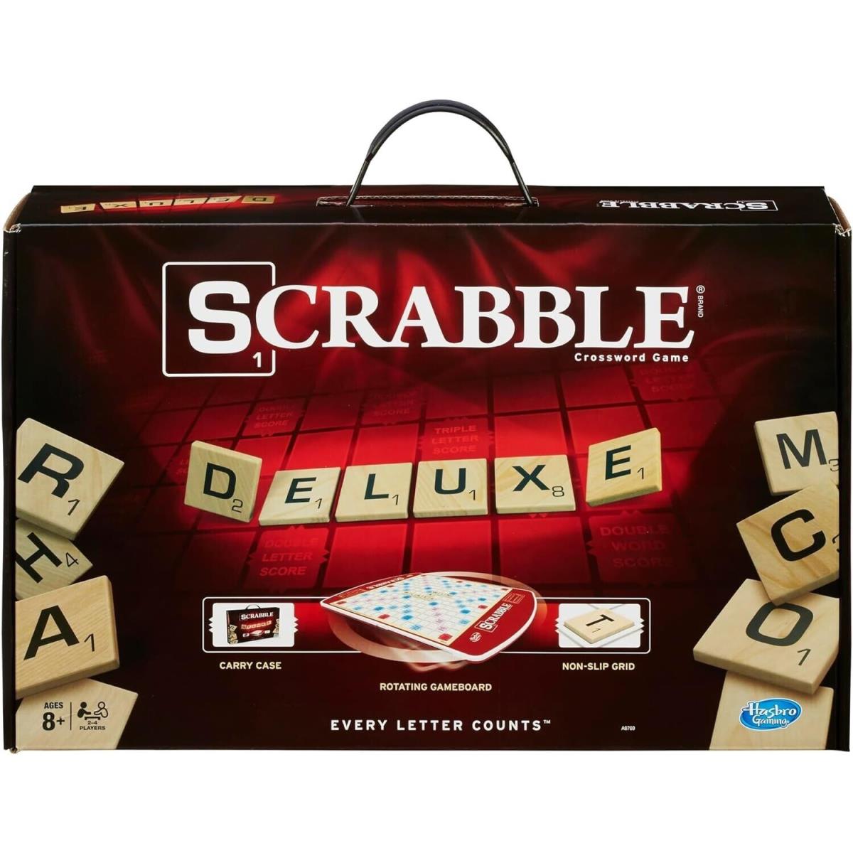 Hasbro - Scrabble Game Deluxe Edition Letter Tiles Board Game