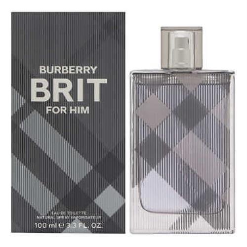 Burberry Brit by Burberry For Men 3.3 oz Edt Spray