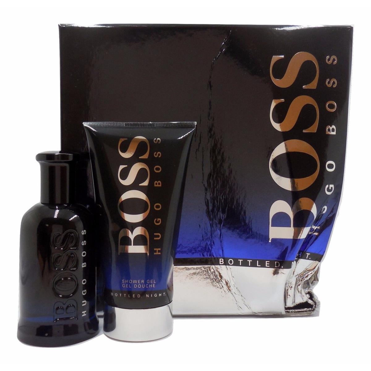 Boss Bottled Night Gift Set with Edt Natural Spray 100 Ml+shower Gel 150 ML D