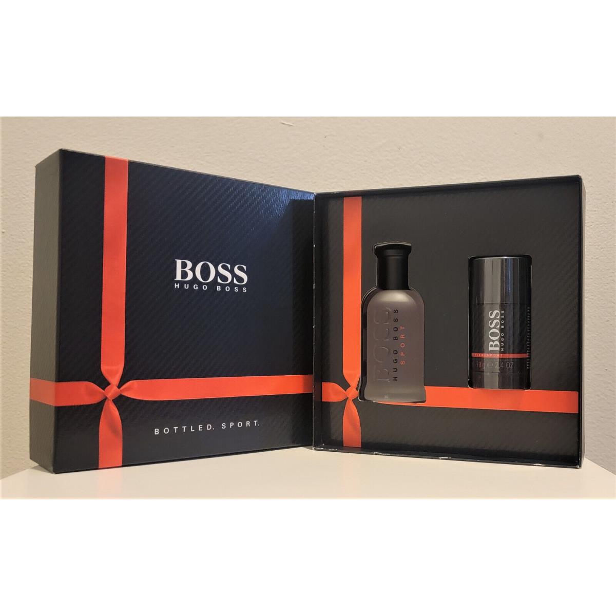 Set Hugo Boss Bottled Sport 3.3 oz Edt + 2.5 oz Deodorant Stick Cologne For Men