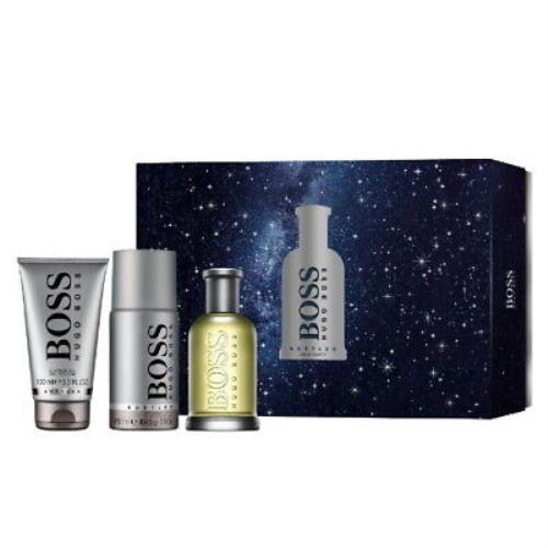 Hugo Boss Bottled 6 3pc Gift Set Cologne For Men 3.3 oz Deodorant + Shower Gel