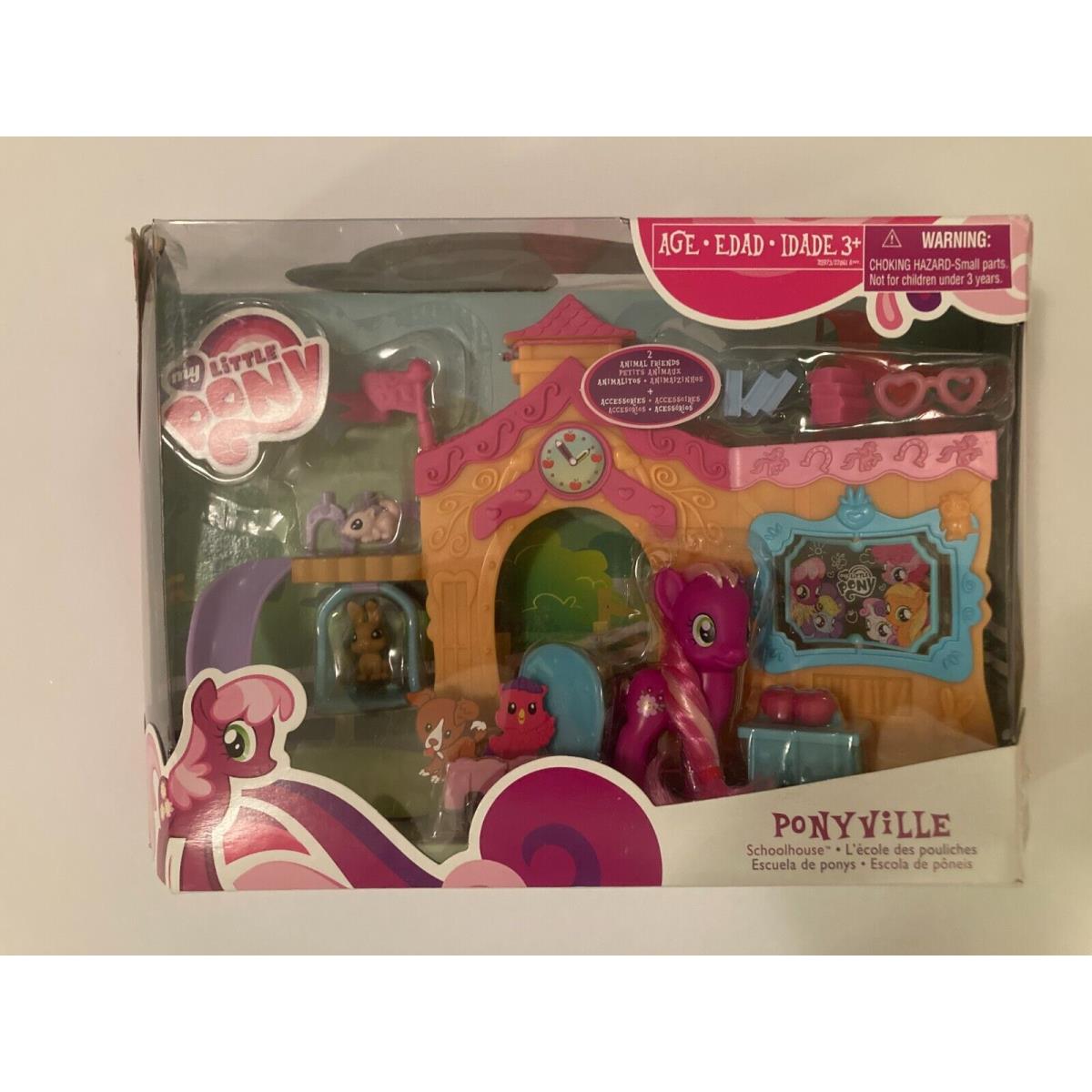 G4 My Little Pony Brushable Ponyville Schoolhouse w Cheerilee Mlp Fim