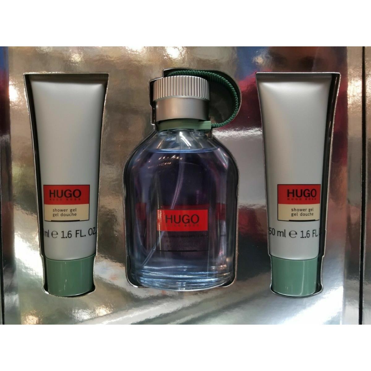 Hugo by Hugo Boss 3 Pc Edt Gift Set For Men with Edt Spray 2 x Shower Gel