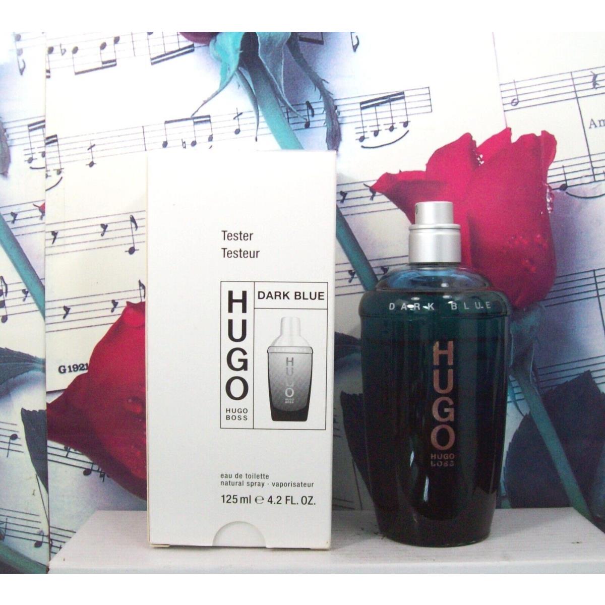 Hugo Boss Dark Blue 4.2 Oz. Edt Spray. Ntwb. Vintage. Code 5173